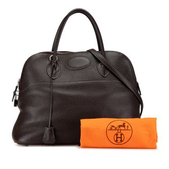 Herm&egrave;s Brown Clemence Bolide 35
