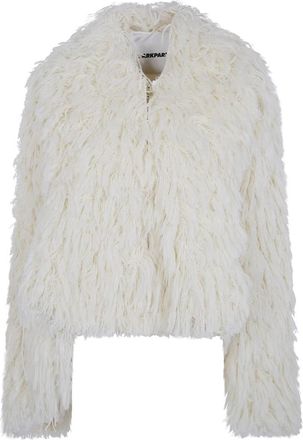 Darkpark Christy Wool Fil Coupe Cape - Dames - Jassen - Wit - S - Wol - Jassen