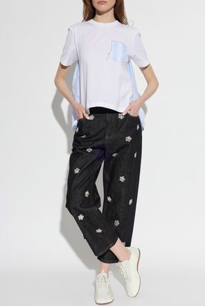 Marni T-shirt With Pocket, Womens, White