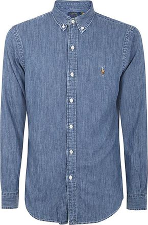Polo Ralph Lauren Denim Twill Sport Shirt - Heren - Spijkeroverhemden - Blauw - M - Denim - Overhemden