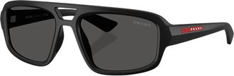 Prada Psb 11Su Zonnebril - unisex - Zonnebrillen - Zwart - 57 MM - Nylon - Accessoires