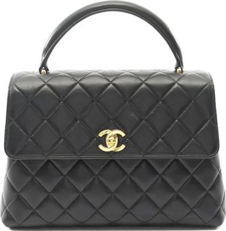 Chanel Borsa tote matelass&eacute; 1996-1997 - Nero