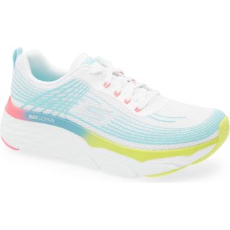 Skechers Max Cushioning Elite Running Shoe in White/Multi at Nordstrom, Size 11