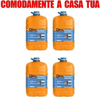 Qlima Qlima Kristal Combustibile Per Stufe Portatili Inodore Pack Of 4x20 Lt
