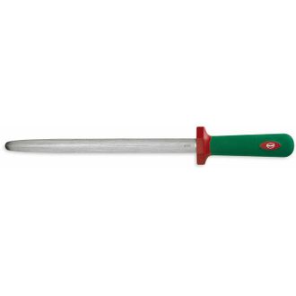 Sanelli Sanelli - Acciaino Affilatoio Ovale Lama 30 cm Manico Antiscivolo Premana Verde/Rosso
