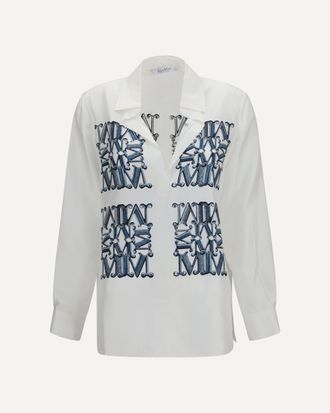 Max Mara Camicia in twill di seta stampata Woman 44