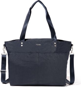 Baggallini Womens Carryall Laptop Tote Crossbody Bag