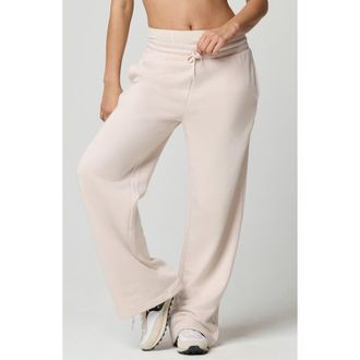 Florence By Mills Cozy Crush Wide Leg Sweatpants in Quartz at Nordstrom, Size Xx-Large