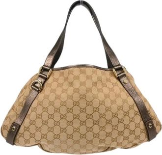 Gucci Pre-owned Shoulder Bags, female, Beige, Size: ONE SIZE Pre-owned Vintage Shoulder Bag