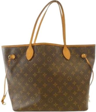 Louis Vuitton Pre-owned Tote Bags, female, Brown, Size: ONE SIZE Pre-owned Neverfull Monogram Tote Bag