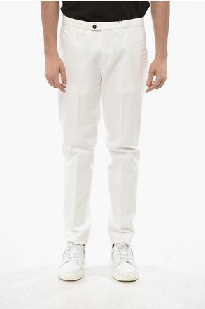 Corneliani Stretch Cotton Chinos Pants with Belt Loops size 48