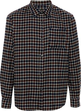 A.P.C. Trek shirt - men - other fibers/Wool/Polyamide/Cotton - M - Blue