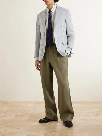 Polo Ralph Lauren Striped Cotton-Seersucker Blazer