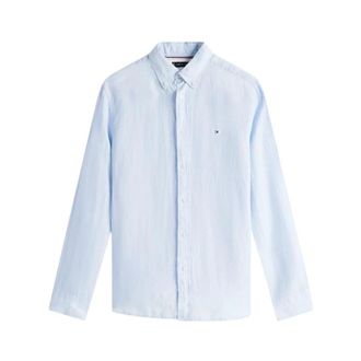 Tommy Hilfiger Casual Shirts - Heren - Casual Overhemden - Blauw - L - Overhemden