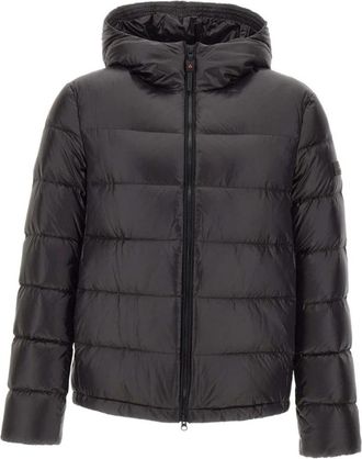 Peuterey Honova LKS Linear Jacket - Heren - Gewatteerde jassen - Zwart - M - Leer - Jassen