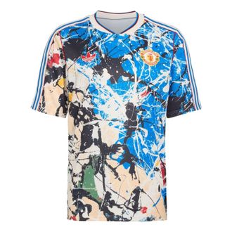 adidas Manchester United x Stone Roses Jersey Asia Sizing Asia Sizing Black Multi Color JZ7098