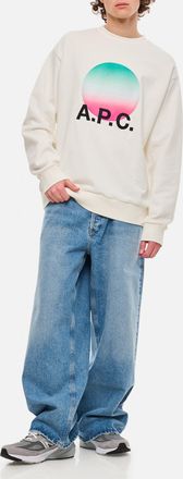 A.P.C. A. P.C. Sunset Crewneck Cotton Sweatshirt