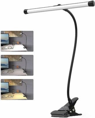 OEM L&aacute;mpara De Escritorio Infantil Con Cable Usb De 7 W Con Clip, 3 Colores Y 10 Niveles De Brillo