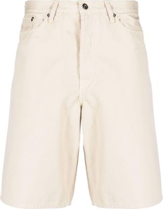 Off-white Wave Off canvas shorts - men - Cotton/Cotton - L - Neutrals