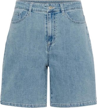 Saint Tropez Denim Shorts - Dames - Korte broeken - Blauw - Maat: L Denim