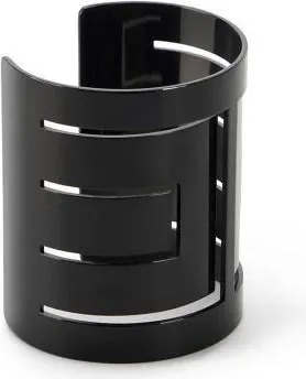 Elisabetta Franchi Accessoires, Dames, Zwart, ONE Size, Manchettenarmband met uitsnijdingen