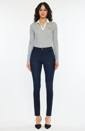 Kancan Addison Essentials High Rise Super Skinny Jeans in Super Dark Wash at Nordstrom, Size 30