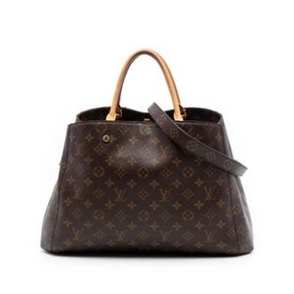 Louis Vuitton Pre-owned Handbags, female, Brown, Size: ONE SIZE Pre-owned Montaigne GM