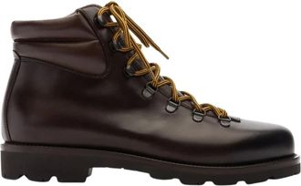Scarosso Edmund Boot - Heren - Veterlaarzen - Bruin - 40 EU - Leer - Schoenen