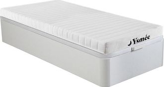 Vente-Unique Conjunto somier caj&oacute;n blanco + colch&oacute;n de espuma 7 zonas 90 x 190 cm - STELO KIDS de MORGENGOLD