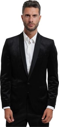 Mulish Monopetto Smoking - Heren - Business blazers - Zwart - S - Polyester - Kostuums