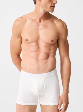 Le 31 Mens 5 stretch ribbed boxer brief Organic Cotton & recycled polyester