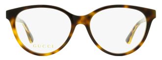Gucci GG0379O Oval Acetate Eyeglasses - Havana