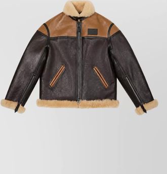 Kenzo shearling leather jacket
