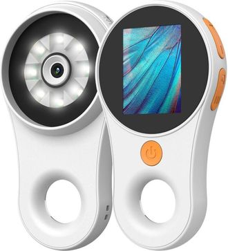 OEM Lupa Macro Digital Sin Enfoque Manual: Pantalla A Color De 2,0, 200 W, Aumento De 500x, 8 Led, Bater&iacute;a Integrada, Compatible Con Windows/mac