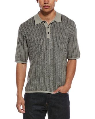 Rag & Bone Harvey Garment Dyed Polo Shirt
