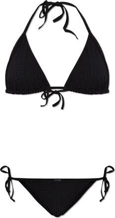 Balmain Tweedelig Badpak - Dames - Bikinis - Zwart - M - Tweed - Badmode