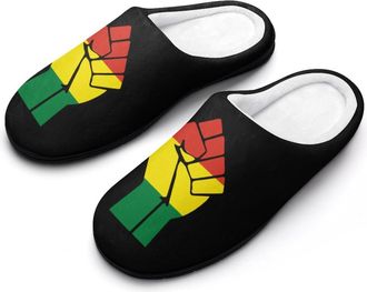 Generic Bolivia Flag Resist Mens Slipper Slip On Winter Warm House Slippers Shoes Indoor Outdoor