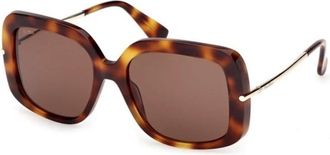 Max Mara Zonnebril - Dames - Zonnebrillen - Bruin - 55 MM - Accessoires