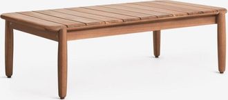 Sklum Mesa De Centro Para Jard&iacute;n Rectangular 110x60 Cm En Madera Acacia Ribeira Sklum