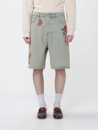 Dr&ocirc;le de Monsieur Bermuda Dr&ocirc;le De Monsieur in denim di cotone con ricami floreali