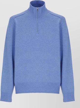 Guest In Residence cashmere ribbed high neck zip jumper