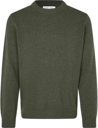 Sams&oslash;e & Sams&oslash;e Gebreide trui in Scandinavische stijl - Heren - Ronde hals truien - Groen - S - Truien & Vesten