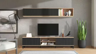 Inosign Wohnwand »Monaco inkl. TV- Board und Wandregal« Komplett-Set, 2 Stk. tlg