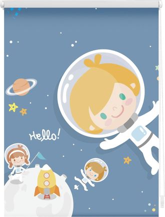 Lichtblick Original Seitenzugrollo »Klemmfix Motiv Astronaut« Lichtschutz ohne Bohren freihängend bedruckt