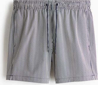 H&M Badeshorts aus Seersucker - Blue