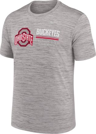 Nike Ohio State Sideline Velocity Nike Mens Dri-FIT College T-Shirt in Grey | 02ER09TOH-PCW