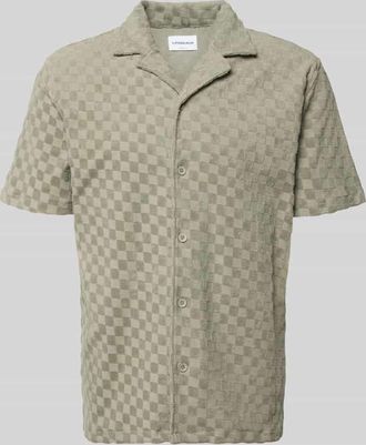 Lindbergh Lindbergh Regular Fit Freizeithemd mit Reverskragen in Oliv, Gr&ouml;&szlig;e XXXL