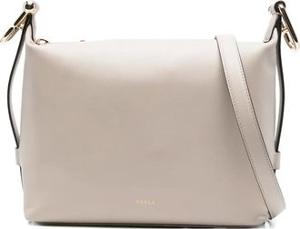 Furla medium Nuvola leather shoulder bag - Neutrals