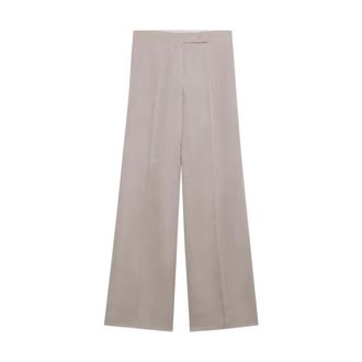 Max Mara Pantalone - female - Max Mara - Wide Trousers - Beige - M - Trousers