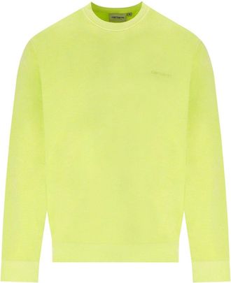 Carhartt Work in Progress FELPA DUSTER SCRIPT ARCTIC LIME CARHARTT WIP